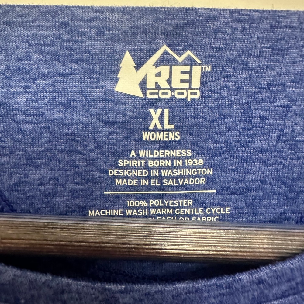 REI Co-op Women's XL Blue Heather Long Sleeve Active Performance Shirt - Picture 5 of 7